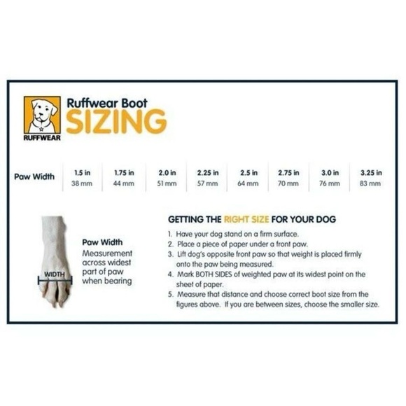 RuffWear Summit Trex Dog Boots set of 2 - PO P4048 - Picture 6 of 6